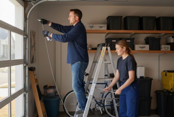 Garage door service and installation photo by Southwest Doors and Gates